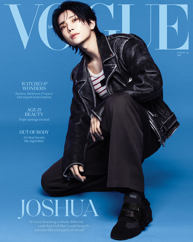 Seventeen's Joshua Covers Vogue Singapore Mid-enlistment