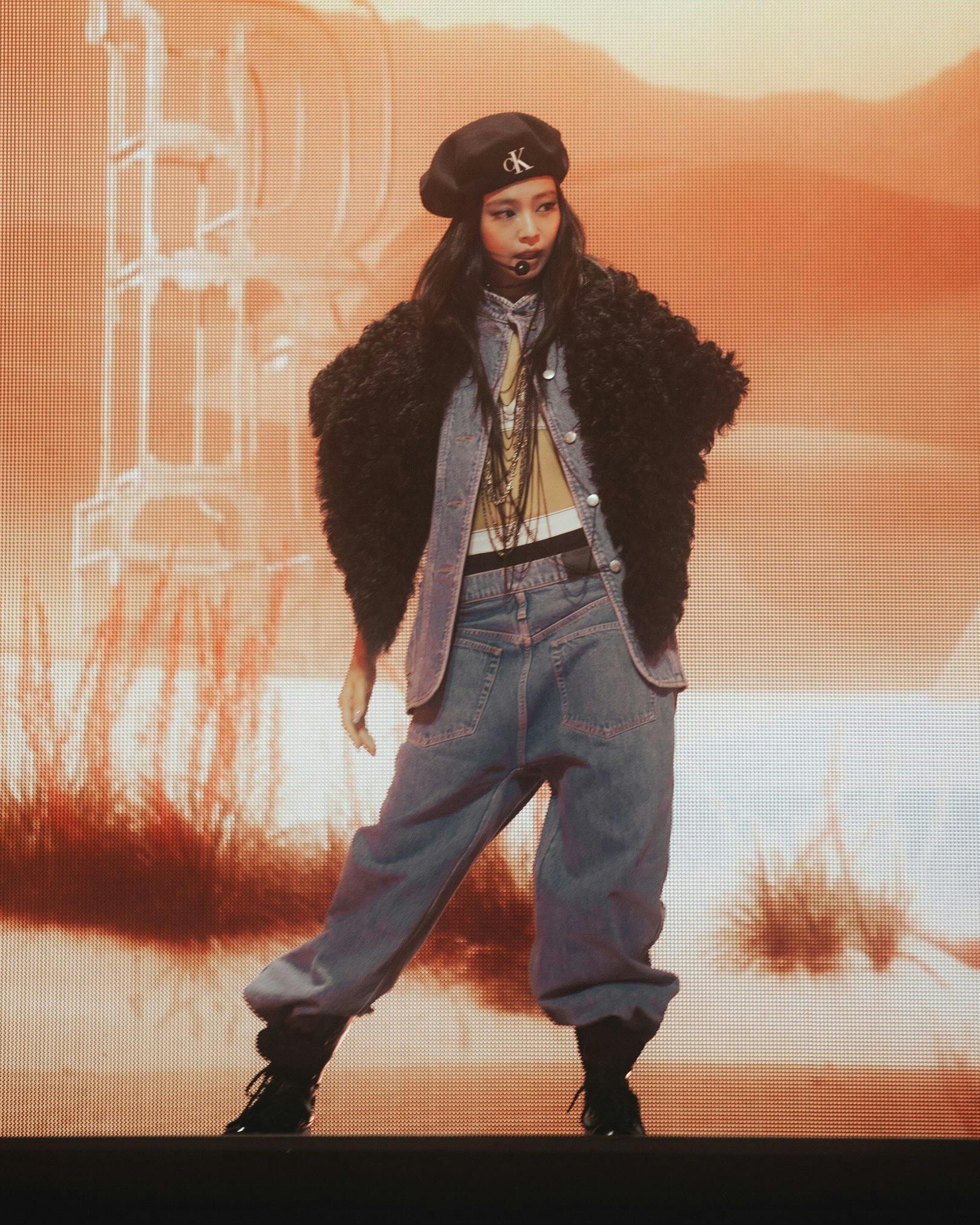 Two custom looks at the Tokyo festival turned archival denim into an entire stage wardrobe.